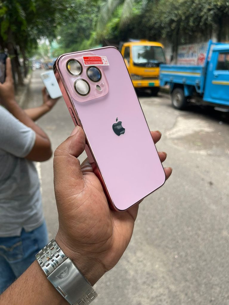 Dikex pink Edition Attached Camera lens protection Case For iPhone 11 TO 15 pro max