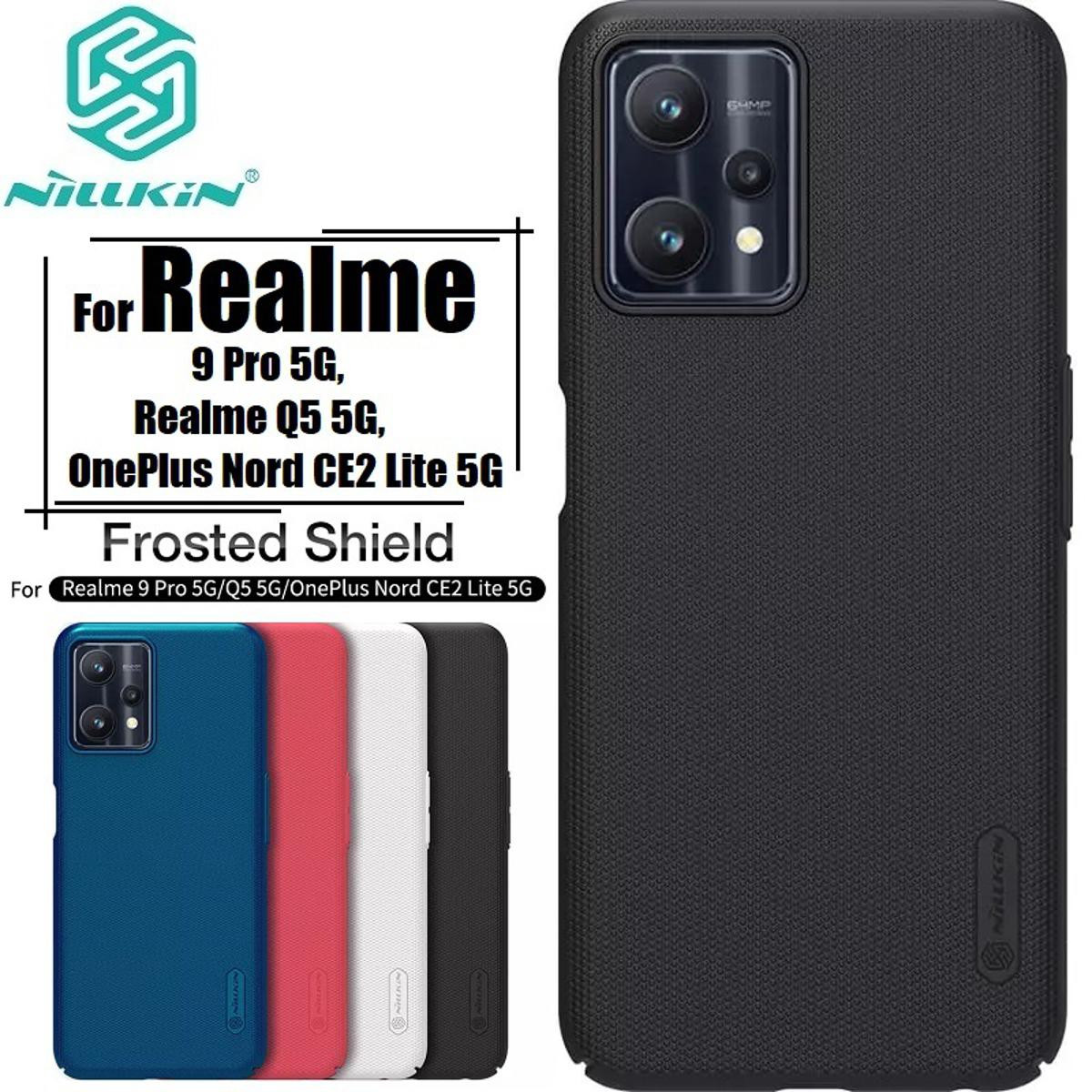Nillkin { Realme 9 Pro  } Super Frosted Shield Matte cover case for Samsung Galaxy Smart Phome Back Cover Case - Black