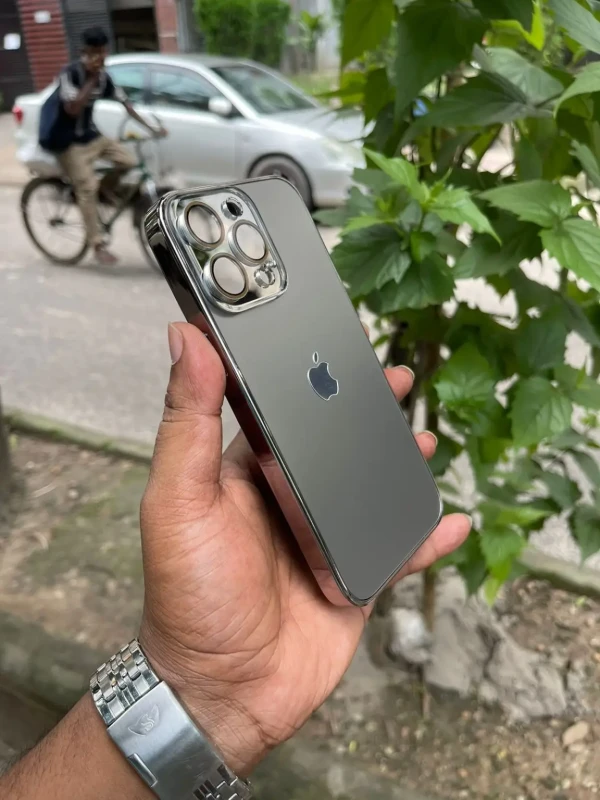 Dikex titanium Edition Attached Camera lens protection Case For iPhone 11 TO 15 pro max