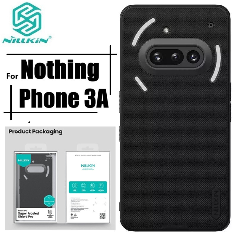 Nillkin ( Nothing Phone 3A ) Super Frosted Shield Pro Matte cover case for Nothing Phone 3A Smart Phone Case - Black