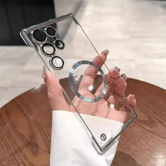 Hard Transparent Magsafe With Lens Protection for 11 to 15 pro max